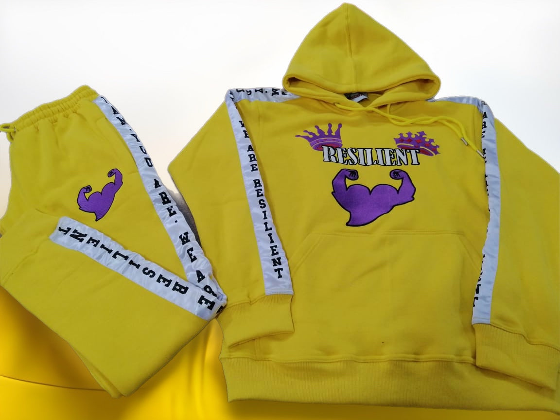 Yellow and Purple sweatsuit(Unisex)